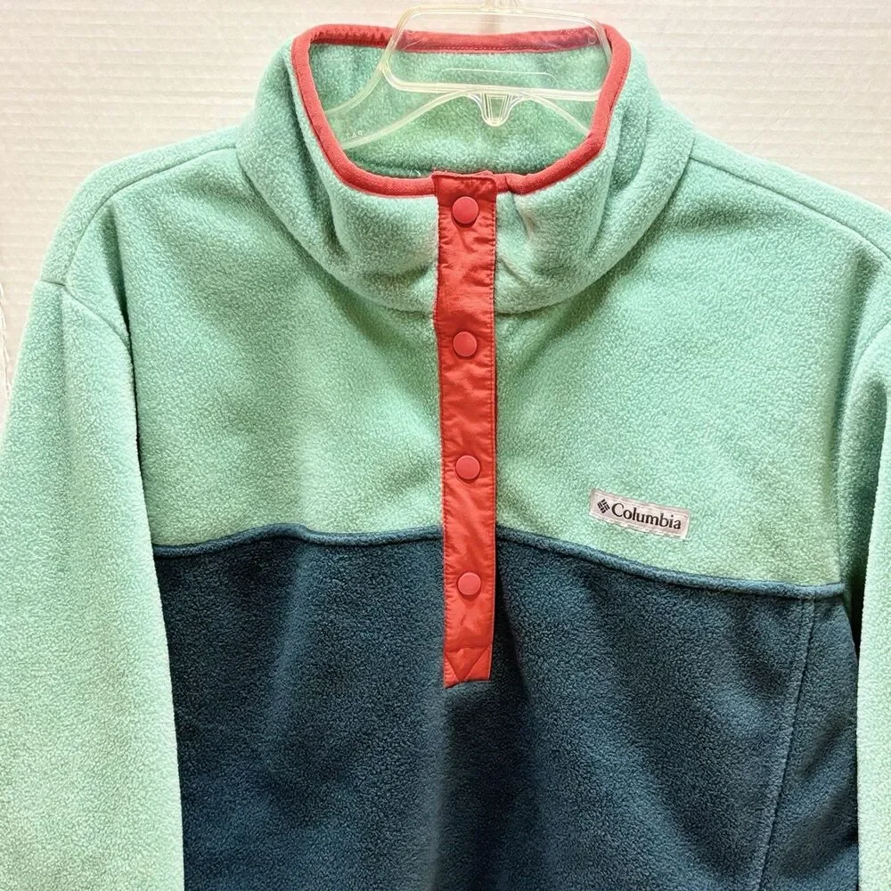 Women’s Columbia Benton Springs Fleece 1/2 Snap Pullover Sz 2X New $65 Gorpcore